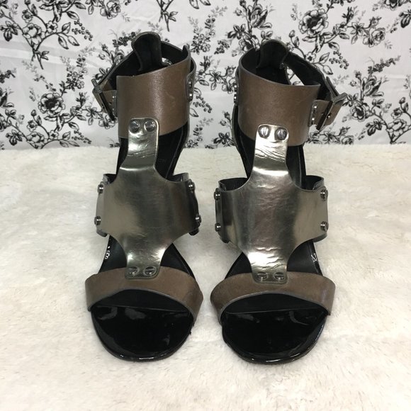 Tory Burch Teagan Gladiator Strappy Leather Heels - Picture 2 of 10
